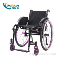 Fauteuil roulant de sport pliant léger de loisirs en aluminium manuel